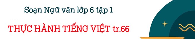 Soạn bài Thực hành tiếng Việt lớp 6 trang 66 Tập 1 - Kết nối tri thức