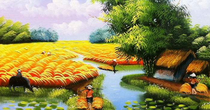 Soạn bài Việt Nam quê hương ta - Chân trời sáng tạo Soạn bài Việt Nam quê hương ta (ngắn nhất) Với soạn bài Việt Nam quê hương ta Ngữ văn lớp 6 Chân trời sáng tạo sẽ giúp học sinh trả lời câu hỏi từ đó dễ dàng soạn văn 6.  Tóm tắt  Xem thêm Tóm tắt Việt Nam quê hương ta  Bố cục  Xem thêm Bố cục Việt Nam quê hương ta  Nội dung chính  Xem thêm Nội dung chính Việt Nam quê hương ta  Việt Nam quê hương ta  Việt Nam quê hương ta  * Chuẩn bị đọc  Câu 1. Nếu chọn một hình ảnh làm biểu tượng cho Việt Nam, em sẽ chọn hình ảnh nào?  -  Nếu chọn hình ảnh làm biểu tượng cho Việt Nam, em sẽ chọn cảnh đẹp Hồ Gươm.   Vì hình ảnh Hồ Gươm nằm giữa thủ đô Hà Nội với làn nước xanh biếc, gắn với câu chuyện kể về truyền thuyết đầy ý nghĩa  lịch sử.  Câu 2. Em biết bài thơ hoặc bài hát nào về quê hương?  - Bài hát về quê hương:     + “Bay qua Biển Đông” (nhạc sĩ: Lê Việt Khánh)     + “Hãy đến với con người Việt Nam” (sáng tác: Xuân Nghĩa)     + “Hello Vietnam’ (Phạm Quỳnh Anh)     + “Việt Nam ơi” (Minh Beta)  - Bài thơ về quê hương:     + “Quê Hương” - Tác giả: Đỗ Trung Quân     + “Việt Nam quê hương ta” - Tác giả: Nguyễn Đình Thi     + “Quê hương” - Tác giả: Tế Hanh  * Trải nghiệm cùng văn bản  Tưởng tượng  Câu 1. Tám dòng thơ này giúp em hình dung gì về phong cảnh và con người Việt Nam?  - Tám  dòng thơ này đã gợi cho em hình dung đến phong cảnh đất nước hữu tình có những cánh đồng lúa trải dài thẳng cánh cò bay, những dãy núi bồng bềnh trong mây.  - Đất nước Việt Nam còn có những những người dân bao đời nay cần cù, chịu khó, vất vả một nắng hai sương trên đồng ruộng. Họ cũng chịu nhiều thương đau, trải qua bao cuộc chiến tranh ác liệt và những mất mát hi sinh.  Liên hệ     Câu 2. Những dòng thơ này gợi cho em nghĩ đến đặc điểm nào của truyền thống dân tộc?  Những dòng thơ này gợi cho em nghĩ đến truyền thống anh hùng, anh dũng trong đấu tranh của nhân dân. Những người dân lành khi kẻ thù xâm lăng, họ sẵn sàng vùng lên chiến đấu để bảo vệ đất nước.  * Suy ngẫm và phản hồi  Câu 1. Em hãy chỉ ra cách gieo vần và ngắt nhịp của bốn dòng thơ đầu.  - Cách gieo vần của 4 câu thơ đầu: ơi-trời; hơn-rờn-sơn  - Cách ngắt nhịp: câu 1 và câu 3 nhịp 2/2/2, câu 2 và câu 4 nhịp 2/2/2/2  Câu 2. Trong văn bản tác giả tập trung miêu tả những hình ảnh nào tiêu biểu của con người Việt Nam và nói đến những vẻ đẹp nào của quê hương?   - Trong văn bản, tác giả đã nhắc đến những hình ảnh tiêu biểu của quê hương: cánh đồng lúa, cánh cò, núi đồi.   - Từ đó tác giả đã nói đến những vẻ đẹp của quê hương: vẻ đẹp cảu thiên nhiên, của những người lao động cần cù, chịu khó, của truyền thống đấu tranh bất khuất, của lòng chung thuỷ, sự tài hoa.  Câu 3. Tìm và nêu tác dụng của những từ ngữ, hình ảnh, biện pháp tu từ đặc sắc mà tác giả sử dụng để miêu tả cảnh sắc quê hương trong bốn dòng thơ đầu.  - Các biện pháp tu từ:  + Biện pháp tu từ nhân hoá: “Việt Nam đất nước ta ơi”  + Biện pháp tu từ so sánh: “Mênh mông biển lúa đâu trời đẹp hơn”  - Tác dụng: Khiến cho hình ảnh đất nước trở nên gần gũi, thân quen, sinh động, gợi cảm hơn, đồng thời khiến ta liên tưởng ra vẻ đẹp của đất trời Việt Nam không đâu sánh bằng.   Câu 4. Tìm và nêu tác dụng của hình ảnh, từ ngữ đặc sắc được dùng để khắc hoạ vẻ đẹp của con người Việt Nam trong đoạn thơ còn lại.  - Những vẻ đẹp của con người Việt Nam đã được khắc hoạ trong đoạn thơ đó là:  + Sự vất vả, cần cù trong lao động: “vất vả in sâu”, “áo nâu nhuộm bùn”.  + Sự anh hùng, mạnh mẽ, kiên cường trong chiến đấu: “chịu nhiều đau thương”, “chìm trong máu lửa lại vùng đứng lên”, “Đạp quân thù xuống đất đen”   + Sự hiền lành, chịu thương chịu khó khi trở về cuộc sống đời thường lại: “Súng gươm vứt bỏ lại hiền hơn xưa”.  + Sự thuỷ chung, khéo léo, chăm chỉ: “Yêu ai yêu trọn tấm lòng thuỷ chung”, “Tay người như có phép tiên”, “Trên tre lá cũng dệt nghìn bài thơ”.  Câu 5. Tình cảm của tác giả đối với quê hương, đất nước được thể hiện như thế nào trong văn bản? Hãy chỉ ra một số từ ngữ, hình ảnh thể hiện trực tiếp tình cảm ấy.  - Tác giả đã thể hiện sự tự hào về đất nước, quê hương qua những khung cảnh thiên nhiên và văn hoá, con người như   (“Mênh mông biển lúa đâu trời đẹp hơn”, “Quê hương biết mấy thân yêu”),   Đồng thời, thể hiện sự đồng cảm với những vất vả, hi sinh của người dân   (“Bao nhiêu đời đã chịu nhiều đau thương, “Mặt người vất vả in sâu”).   Qua đó thể hiện tình cảm yêu mến, quý trọng với dân tộc.  Câu 6. Văn bản gợi cho em suy nghĩ và cảm xúc gì về con người và cảnh sắc quê hương?   Văn bản đã gợi cho em về một đất nước Việt Nam với rất nhiều cảnh sắc thiên nhiên tươi đẹp, thơ mộng, giàu sức sống và những con người cần cù, chịu khó trong lao động, anh hùng, kiên cường trong chiến đấu và hiền lành, chăm chỉ, thuỷ chung trong cuộc sống đời thường.  Việt Nam quê hương ta