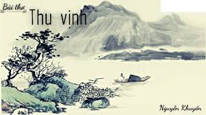 Phân tích bài thơ Thu vịnh