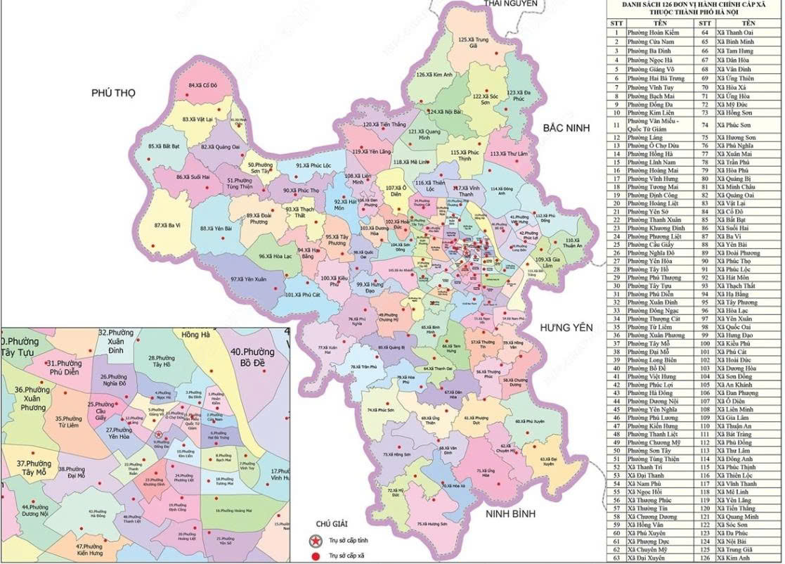 Phường Hoàn Kiếm, Thành phố Hà Nội được sáp nhập từ xã phường nào